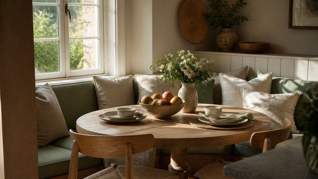 casual family dining space