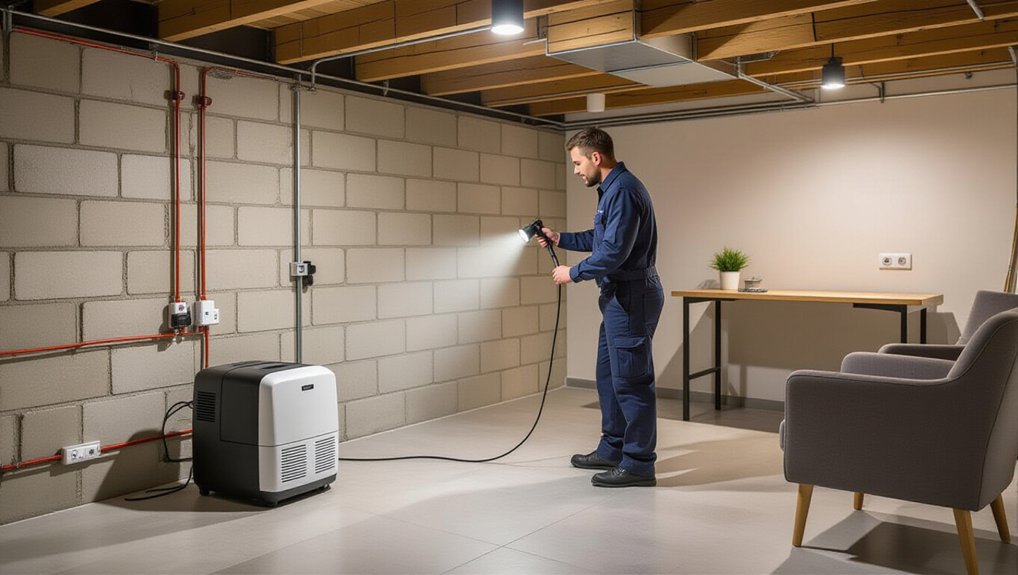 check for moisture and hazards