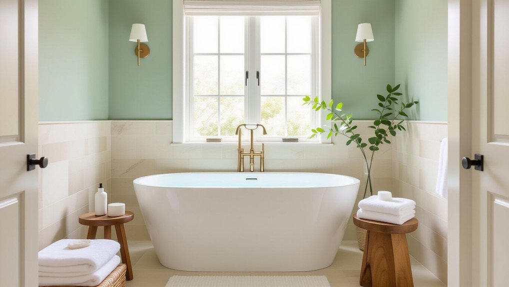 coordinate tile and fixtures