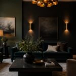 dark paint enhances elegance