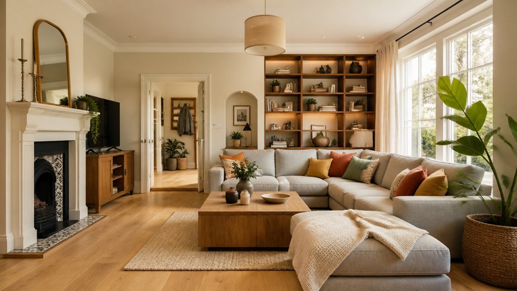 modernizing outdated living room