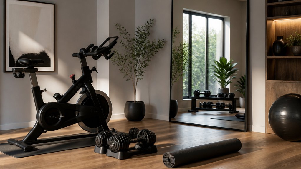 motivating home workout space