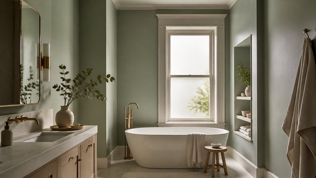 spa inspired bathroom colors