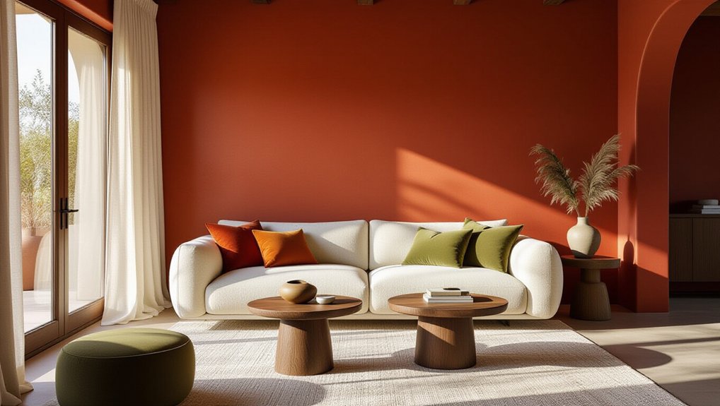 terracotta accent wall ideas