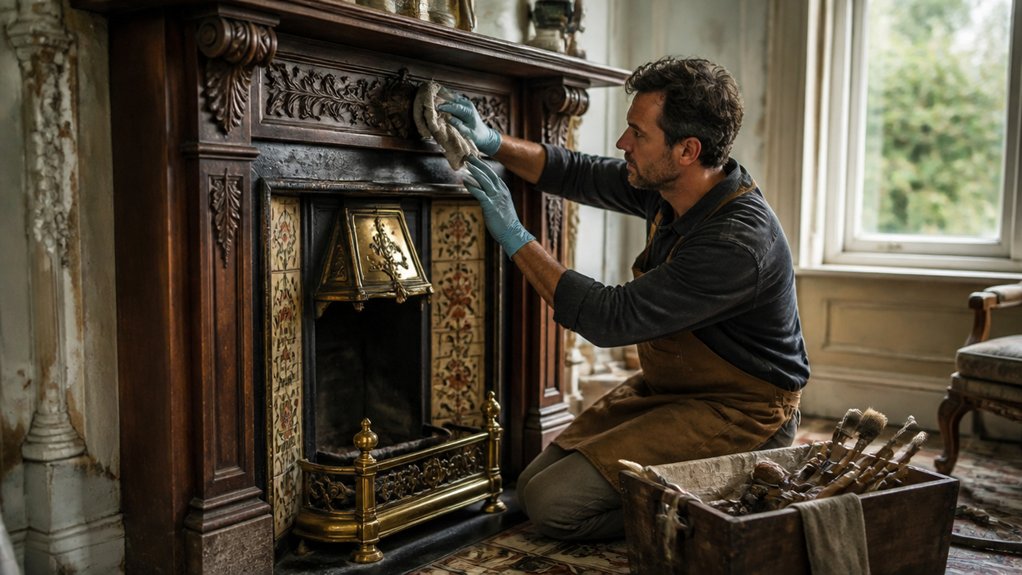 victorian fireplace restoration process