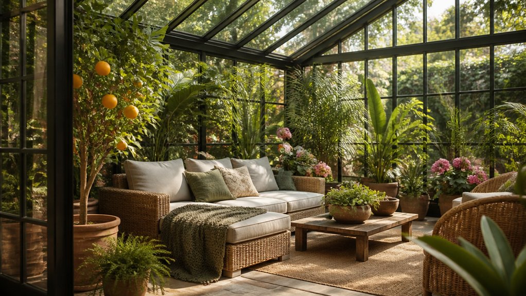 year round conservatory decor